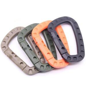 1/3/5PCS 전술 DRing Grimlock Carabiner 클립 MOLLE 웨빙 부착 군용 조끼/배낭/파우치/가방 용 고속 래치