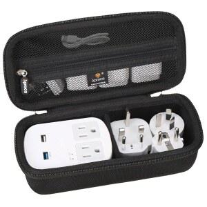 [미국배송] 셉틱스 월드 트래블 어댑터 키트용 아프로카 블랙 하드 스토리지 보호 케이스