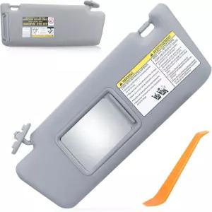 토요타 타코마 2005-2012 2013 2014 2015용 회색 왼쪽 운전석 사이드 선바이저 장착 선루프 및 라이트 선