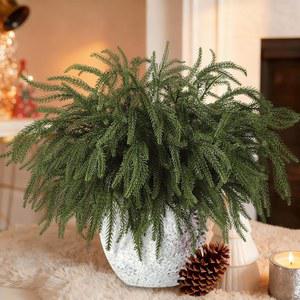 [미국배송] 티안조 59 PCS 인공 소나무 가지 크리스마스 가짜 그리너리 스템 시더 바늘 트리 화환 갈랜드 DIY 공예 홀리데이 홈 데코레이션