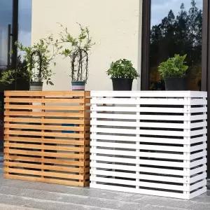 실외기 박스 커버 덮개 우드 가림막 에어컨 프레임