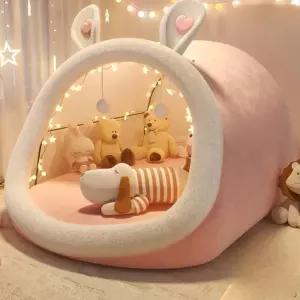 사람용 숨숨집 초대형 침낭 고양이 하우스 쿠션 인간 둥지 반려동물 강아지집 집순이