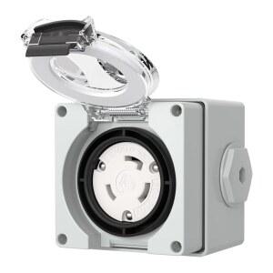 [미국배송] STARLLO 30암페어 잠금 여성 플러그 박스 NEMA L6-30C 발전기 트위스트 어댑터 커넥터 250볼트 발전기 용접기 등을 위한 실외 방진 및 방풍. ETL 목록에 포함되어 있습니다.