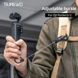 배낭 개폐식 버클 퀵 릴리스 조정 가능 휴대용 보호 걸이로프 DJI호환 Pocket 3 2 액세서리 용 가을 방지