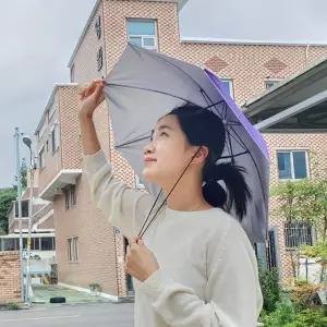 머리에 쓰는 우산모자 소형 퍼플 WAC212D