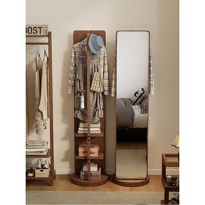 옷장 블랙 시스템 스탠드 회전행거 전신거울 선반 폭40CM 멀티행거