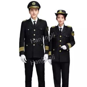 코스튬 남성 졸업사진 유니폼 조종사 공연복 단체 파티코스튬 코스프레 의상 파일럿 할로윈