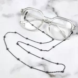 체인 안경 스트랩 목줄 블랙 패션 안경줄 (WFK93FP)