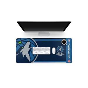 foco nba 공식 설립 기본 로고 워드마크 홈 오피스 데스크 패드 마우스 매트 35인치 x 16인치(미네소타 팀버울브스, 미네소타 팀버울브스)