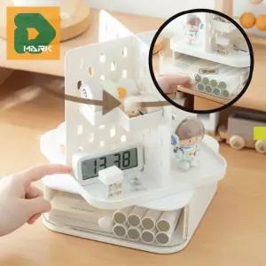 회전형 회전정리함 보관함 회전식 오거나이저 악세서리 서랍 소품 타공 다용도 책상 데스크오거나이저 멀티