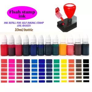 10ml 잉크 패드 플래시 스탬프 리필 잉크 감광성 씰 스탬프 오일베이스 사전 플래시 스크랩북 Offic