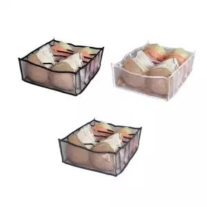 메쉬 브래지어 속옷 서랍 칸칸 수납 정리함 6칸 정리 (WFKAC7X)