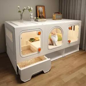 고양이집 숨숨집 고양이집 하우스 가정용 아크릴 캣타워