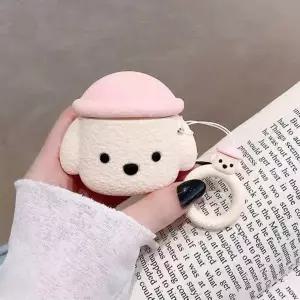 모자 쓴 테디 도그 에어팟 호환 케이스 1or2세대 (WFKADUH)