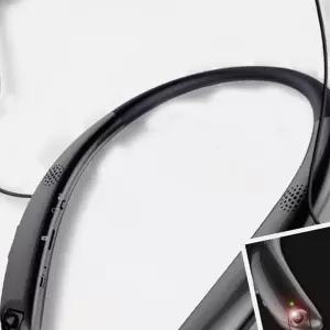 넥밴드 이어폰 블루투스 카메라 촬영 넥캠 영상 녹화 기록