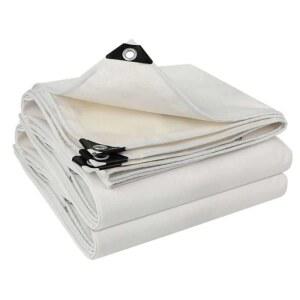 천막 타포린 원단 야외 실리콘 내구성 텐트 몽골 10년그린 방수포 캔버스 3X6M 두꺼운 흰색