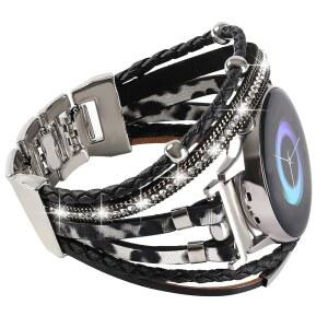 갤럭시 워치 7 6 5 4 40mm 44mm /워치 클래식 밴드 42mm 46mm 43mm 47mm /갤럭시 프로 45mm /액티브 2, 20mm 보호 팔찌 여성용 핸드메이드 스트랩