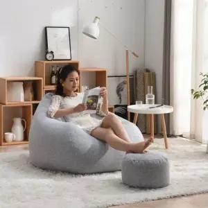 빈백 1인용 패브릭 소파 옐로우 좌식 대형 컬러 미니 쿠션 원룸 의자