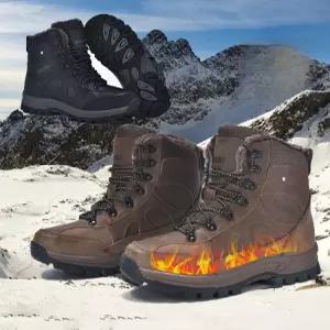 발열안전화 보온 열선신발 방한화 따뜻한 현장화