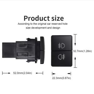 LED 듀얼 안개등 스위치 레이더 주차 센서 전원 헤드라이트 제어 단추 스즈키 짐니 2019-2021 이그니스 스