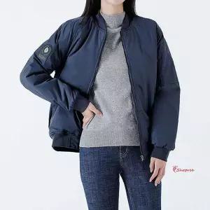 여성 커플 네이비 아우터 블루종 항공점퍼 패딩 1P ssu567