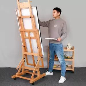 스탠드 미술학원 대형이젤 거치대 전시회 이젤 유화대 학원