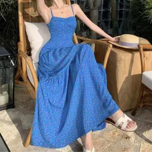 플라워 끈원피스 롱 펀칭원피스 퍼프원피스 여성여름원피스 캉캉원피스