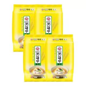 옛날 국수 중면 2.5kg 4개/식당용 업소 식당 오뚜기 콩국수용 업소용 콩국수 건 면 가공 건조 멸치 국수용