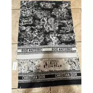 디올 풀 프린트 로고 태슬 엣지 숄 스카프 사이즈: 50 * 180CM