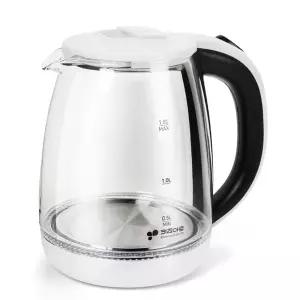 키친아트 1.8L 유리포트 사무실 커피포트기 무선전기주전자 화이트