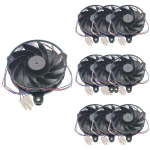 10x GW12E12MS1CB-52 냉장고 팬 증발기 냉각 호환 가능 DC12V 0.22A 124x32mm