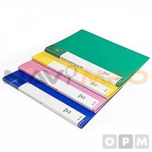 칼라 PP 클리어화일 (A4-10P) 1EA 녹색-230x310x10mm