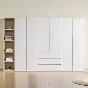 가이온 멜로우 LPM 2800 3서랍 선반장 세트 이불장 옷장 장농