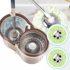 (옵션 통돌이(걸레2장+공병))통돌이 회전 물걸레 막대 밀대 청소기 바닥 극세사 걸레