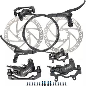 산악 자전거 160mm 로터가 장착된 디스크 브레이크 키트 앞뒤 레버(PM 어댑터 포함)를 위한 JFOYH 줌 HB876