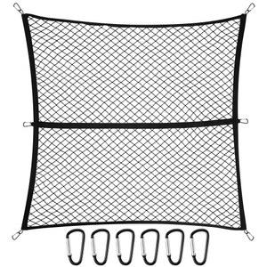 토요타 툰드라 리미티드 SR5 크루 캡 익스텐디드 플래티넘 TRD 프로 2000-2026 액세서리 메시 정리함 신축성 4'x4'~7'x7' 그물망 고탄성