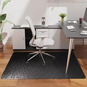 하드우드 바닥용 마이밀리 오피스 의자 매트 30인치 x48인치 대형 블랙 PVC 컴퓨터 책상 독특한 패턴의