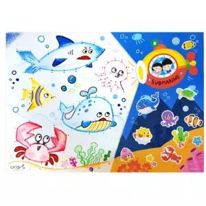 유아 숫자 선이어그리기 물고기 색칠놀이5P 소근육 신학기 6세