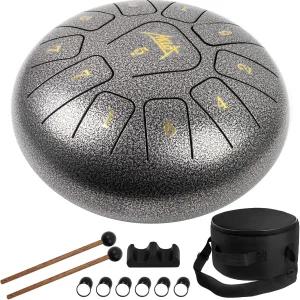 스틸 텅 드럼 AKLOT 10인치 11노트 탱크 C 키 퍼커션 키트 망치 노트 스티커 손가락으로 브래킷 및 긱 백