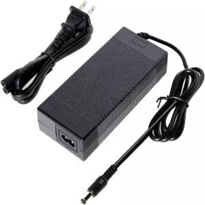 WOJIADA 54.6V UL 인증 전동 킥보드/E-바이크 충전기 48V 배터리 스쿠터 및 E-바이크용 DC5.5 * 2.5/2.1mm