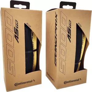 컨티넨탈 그랑프리 5000 올 시즌 700x28 AS TR 블랙 크림 - 튜브리스 레디 타이어 2개 팩