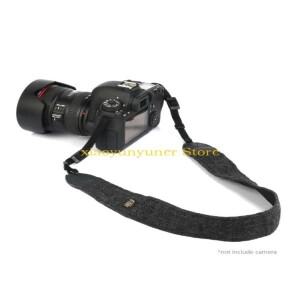 P9JB 1PC 카메라 목 어깨 스트랩 벨트 소프트 SLR 내구성 코튼 + 가죽 빈티지 조절 밴드
