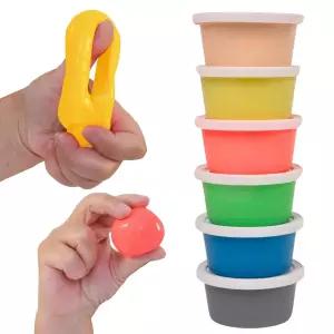 손 힘과 운동 능력을 위한 라이프 워크 테라피 퍼티 무독성 실리콘 모든 연령대에 안전 4가지 재미있는