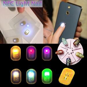 LED 조명 플래시 파티 장식 베어 칩  스마트 발광 네일 램프  향상된 스티커  NFC 5 개