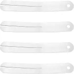 SING F LTD 4팩 스테인리스 스틸 기타 프렛 칩 스토퍼 플레이트 132 x 18mm 와이어 핑거보드 전기 및