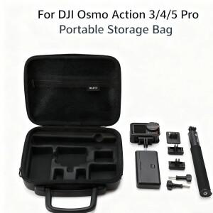 DJI호환 오스모 액션 3/4/5 프로 보관 가방 스포츠 카메라 방수 휴대용 여행 셀카봉 핸드백 액세서리용