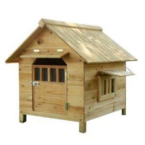 원목강아지집 실외견보온 방수 야외 중형견 하우스 대형견 개집