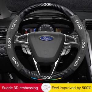 가죽 자동차 핸들 커버 포드 호환 이베레스트 토러스 피에스타 셸비 테리토리   액세서리
