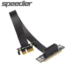 그래픽 비디오 카드 익스텐션 리본 케이블 ADT R11 PCIe 라이저 PCI-E 3.0x1 to x1 플랫 익스프레스 1x90