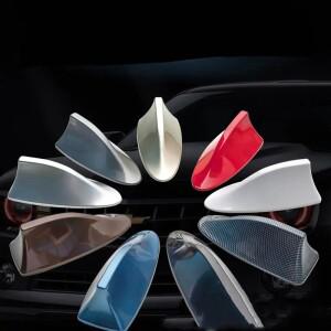 범용 자동차 상어 지느러미 안테나 커버 기본 교체 라디오 신호 지붕 외부 액세서리 장식 쿨